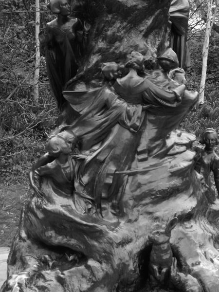 Sculptured by Sir George Frampton with the wonderful carved base, fairy's and rabbits