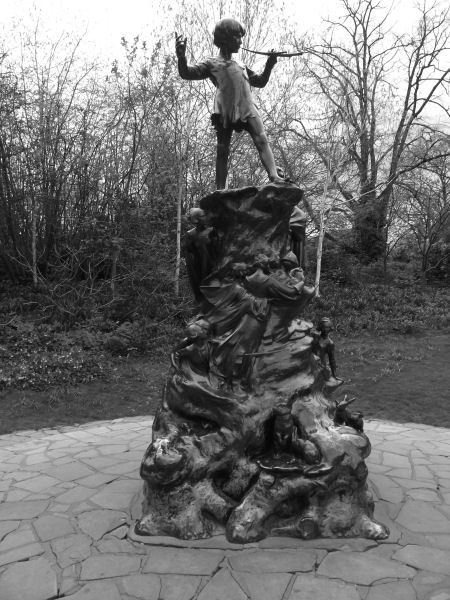 The statue of Peter Pan in Kensington Gardens