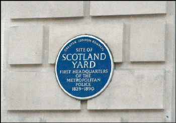 scotland yard blue plaque